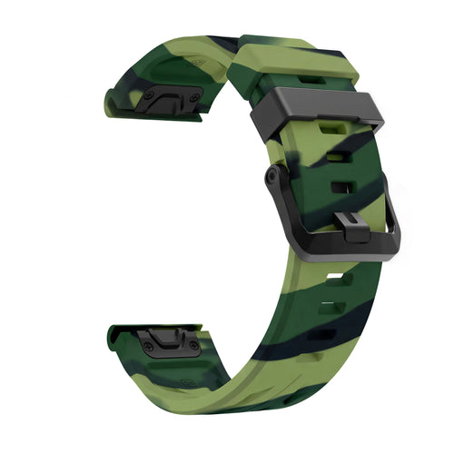 Bracelet silicone race Garmin Forerunner 955 (vert camouflage)