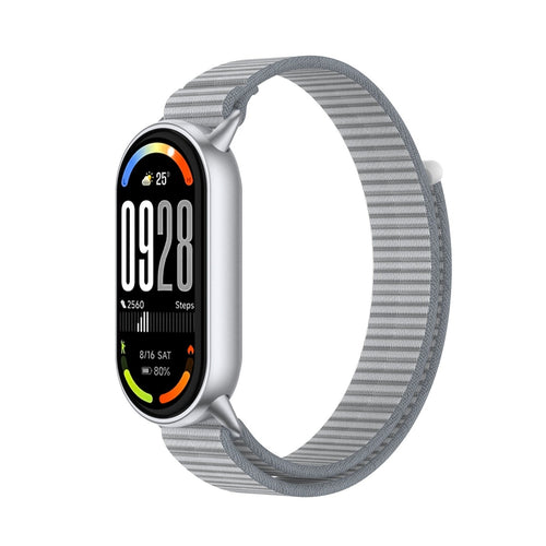 Bracelet nylon moderne Xiaomi Smart Band 10 (gris)
