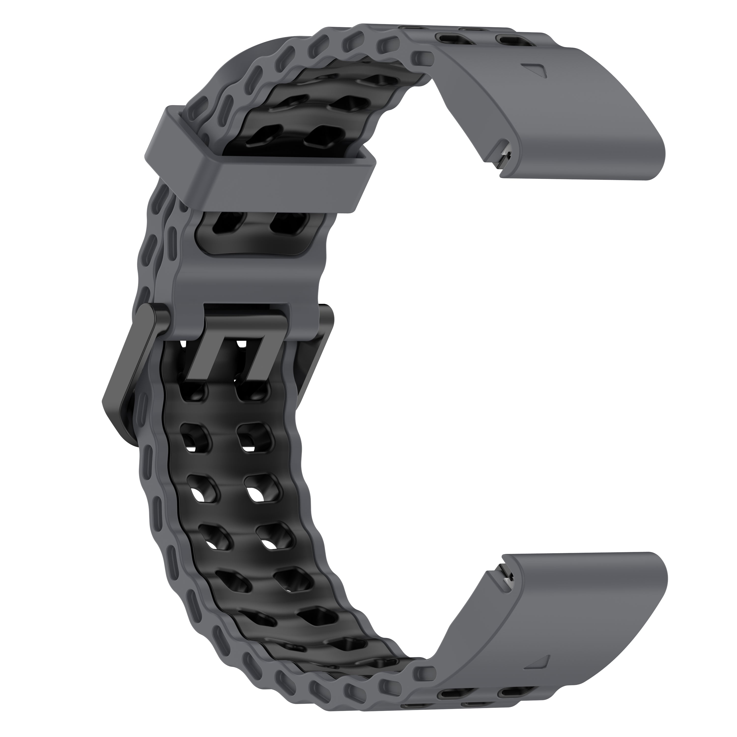 Garmin Tactix 7 Wave Sport Strap (Dark Grey/Black)