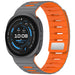 Samsung Galaxy Watch 9 - 44mm Magnetisches Silikonband (Hellgrau/Orange)