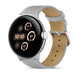 Google Pixel Watch 3 - 45mm Modernes Lederarmband (Grau)
