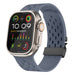 Apple Watch Silicone Air Strap with P-Buckle (Grayblue)