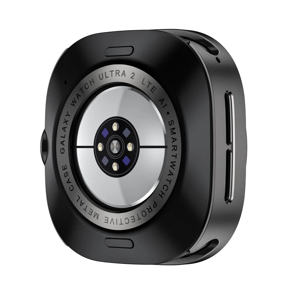 Samsung Galaxy Watch Ultra 2 Bezel Metallhülle (Dunkelgrau/Orange)
