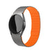 Samsung Galaxy Watch FE Magnetic Silicone Strap (Gray/Orange)