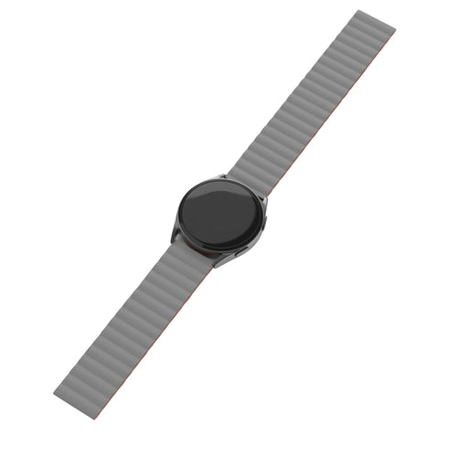 Amazfit Balance 2 Magnetisches Silikonarmband (Grau/Orange)