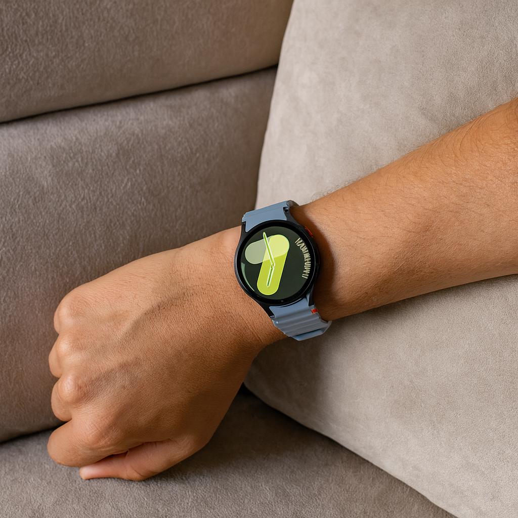 Samsung Galaxy Watch 5 Pro mit wellenförmigem Armband (Grau/Blau)
