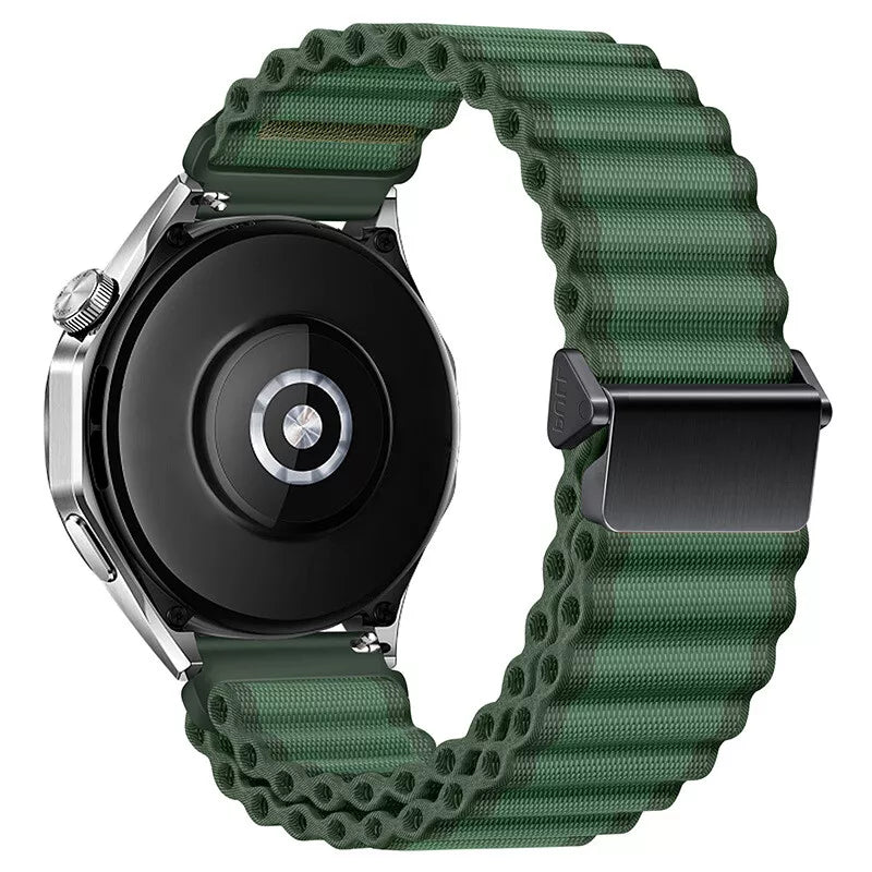 Huawei Watch GT outdoor nylon bandje (donkergroen)