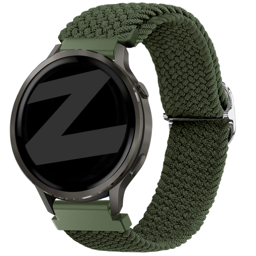 Bandz Garmin Venu 2s Adjustable Braided Strap (Green)