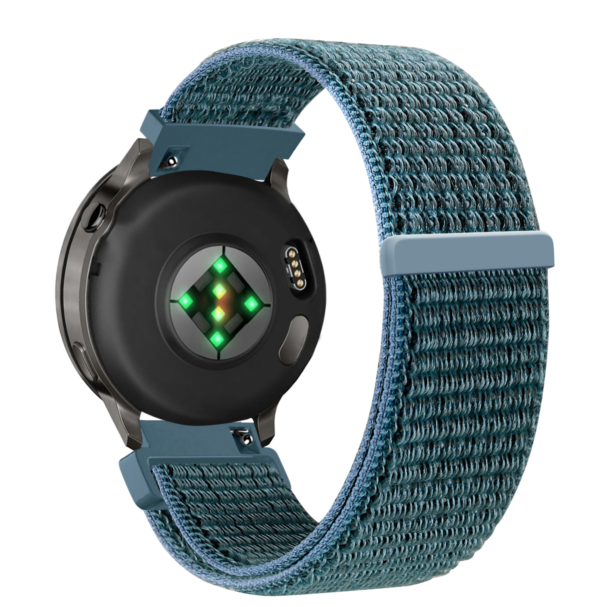 Bandz Correa nylon Loop Garmin Venu 3s (verde-gris)