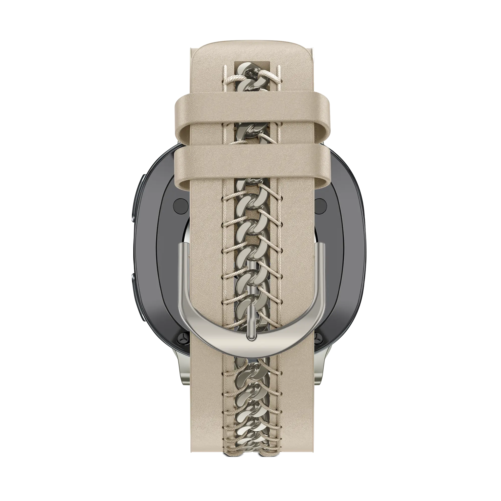 Bandz Correa cuero 'Chains' Samsung Galaxy Watch 8 Classic (beige)