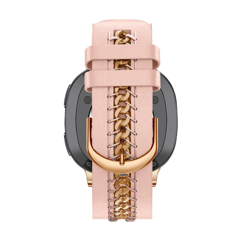 Bandz Correa cuero 'Chains' Samsung Galaxy Watch 8 Classic (rosa)