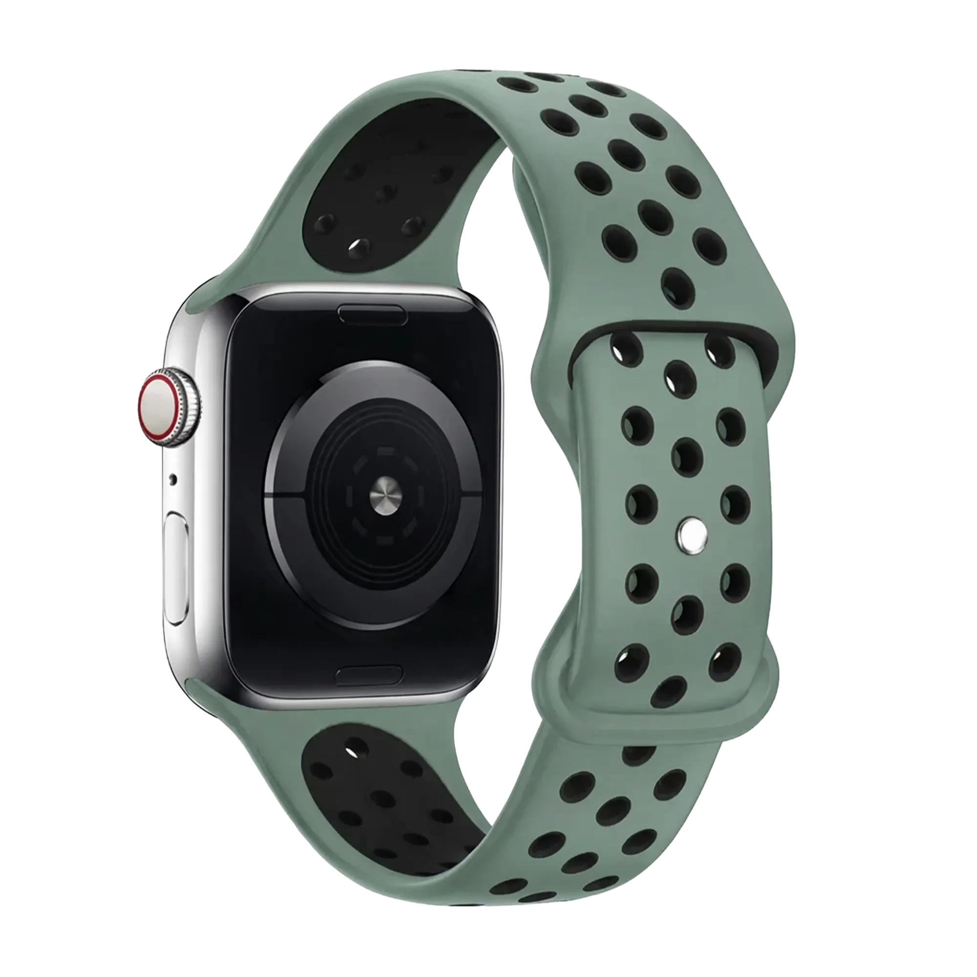 Apple Watch sport bandje (cyaan/zwart)