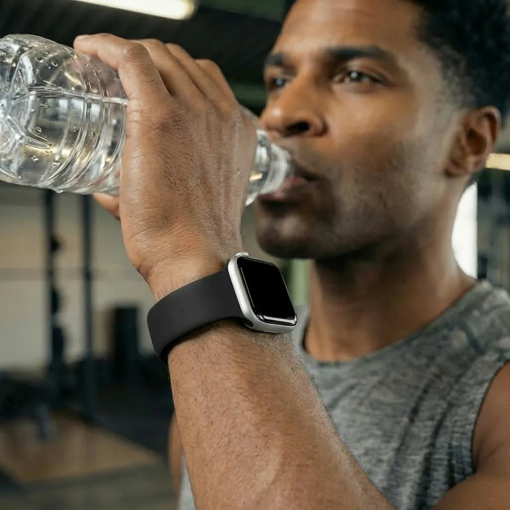 Apple Watch sport bandje (zwart)