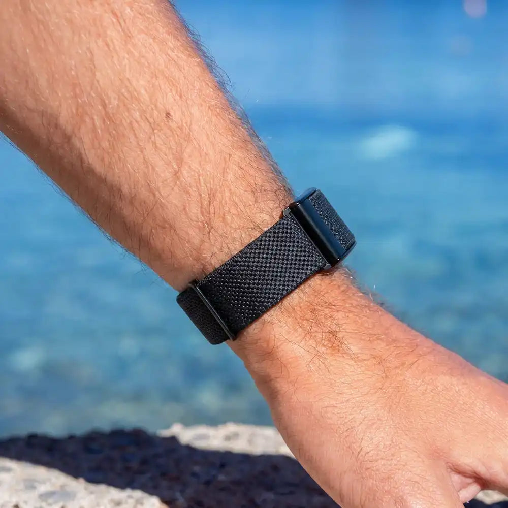 Polar Loop nylon band (zwart/grijs)