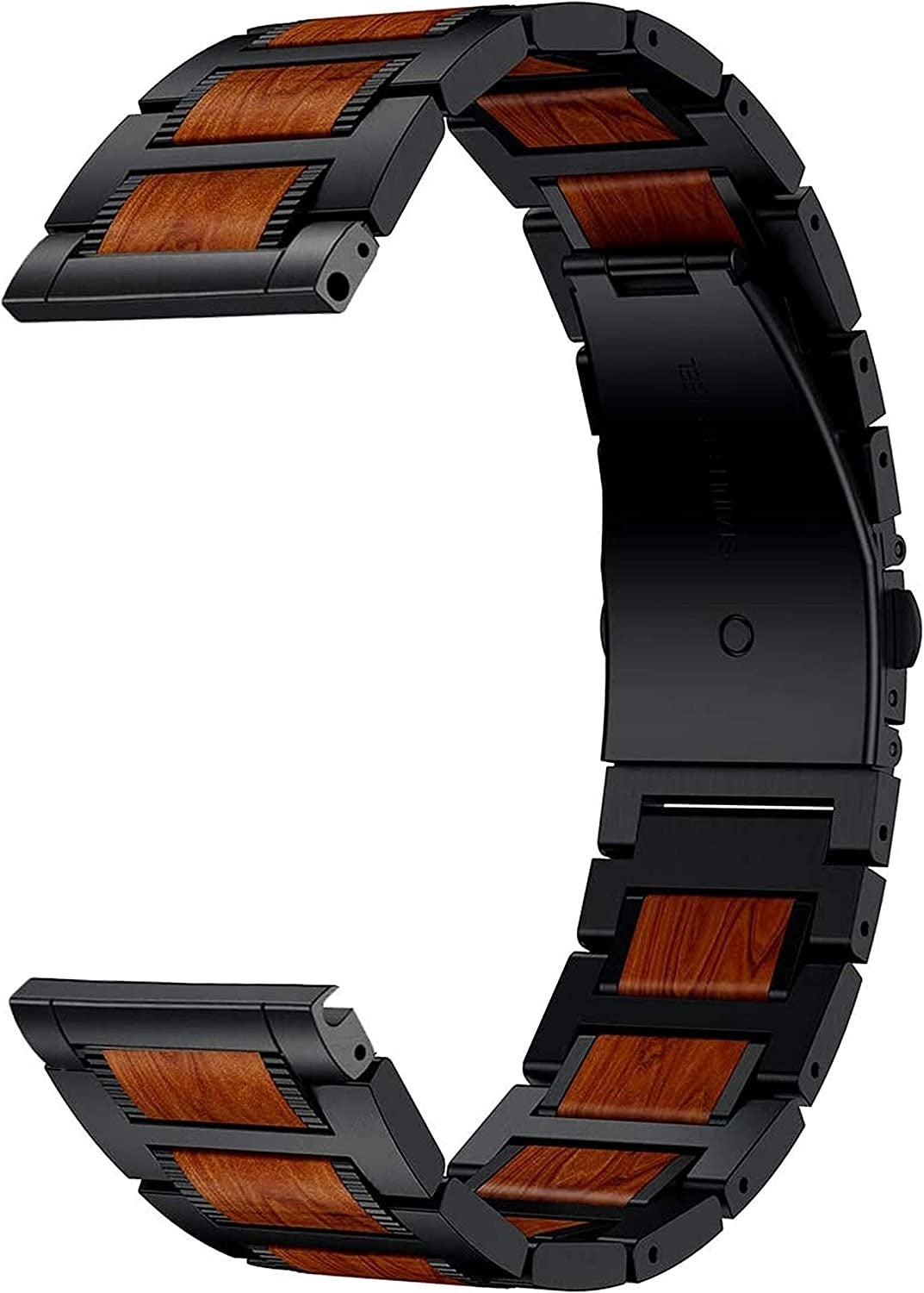 Correa de madera / acero OnePlus Watch 3 (negra)