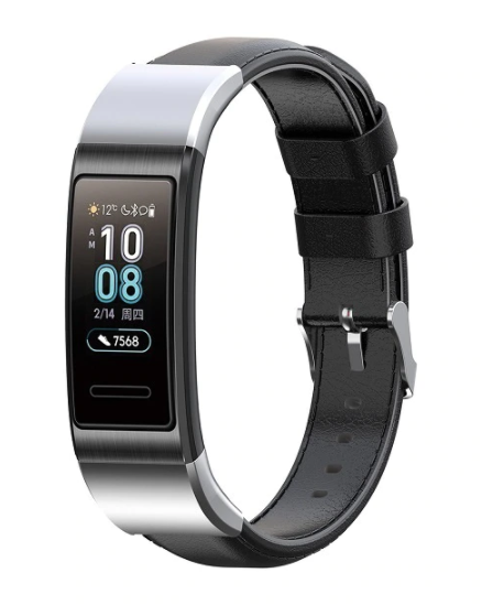 huawei-band-4-pro-lederarmband-schwarz