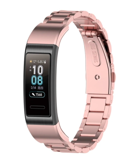 huawei-band-4-pro-stahlarmband-rosa