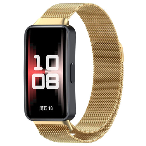 Correa milanesa Huawei Band 10 (dorado)