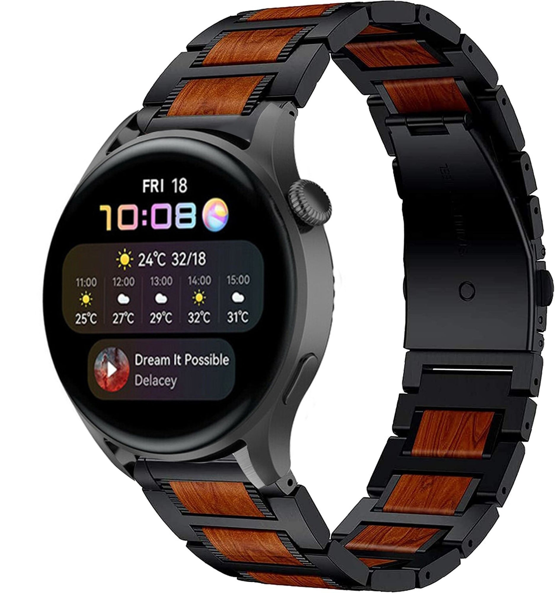 huawei-watch-3-pro-stalen-houten-band-zwart