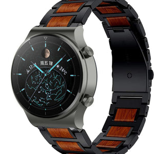 huawei-watch-gt-2-pro-stalen-houten-band-zwart