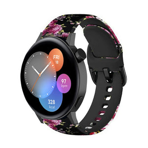 huawei-watch-gt-3-42mm-silikonarmband-rosa-blume