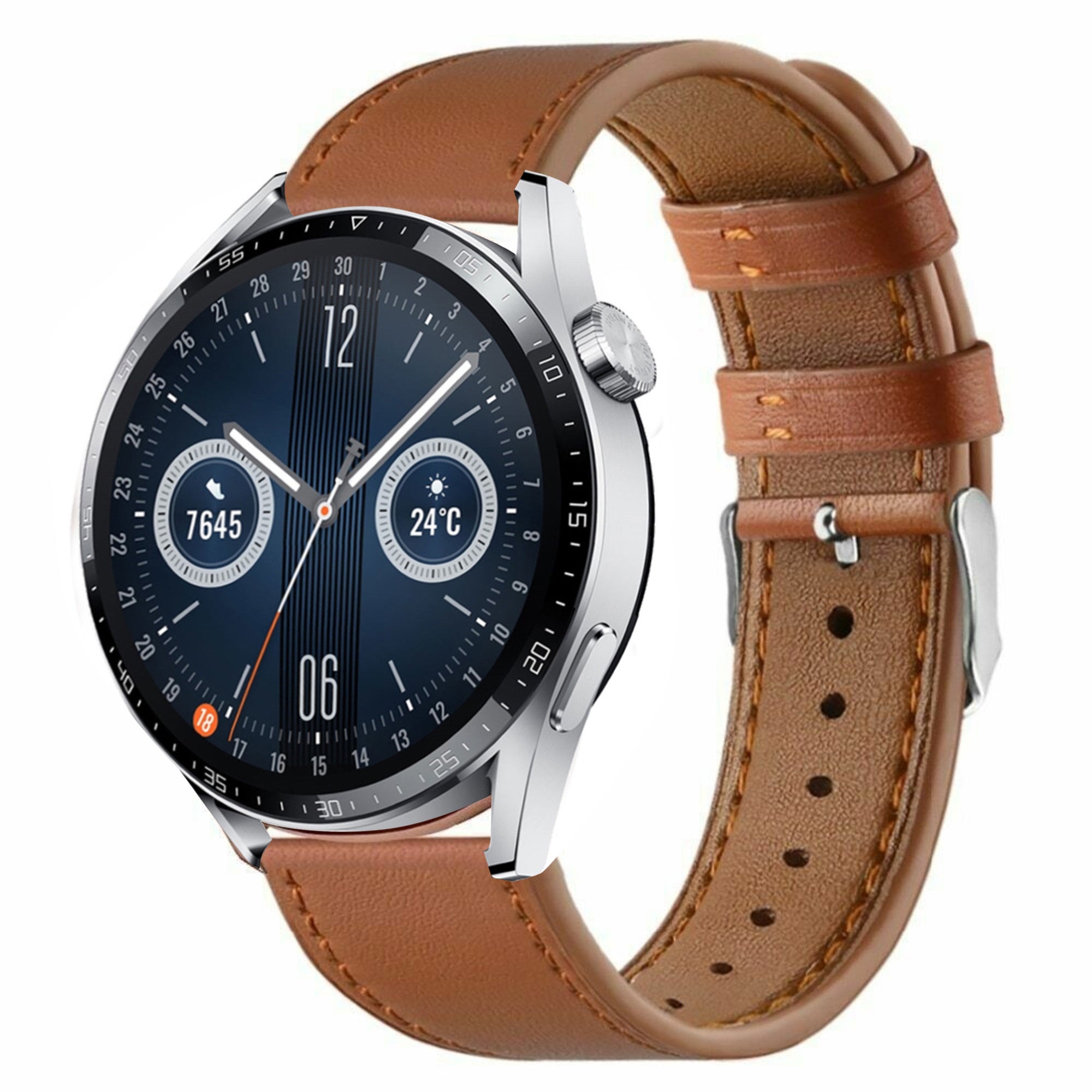 huawei-watch-gt-3-46mm-leren-bandje-bruin