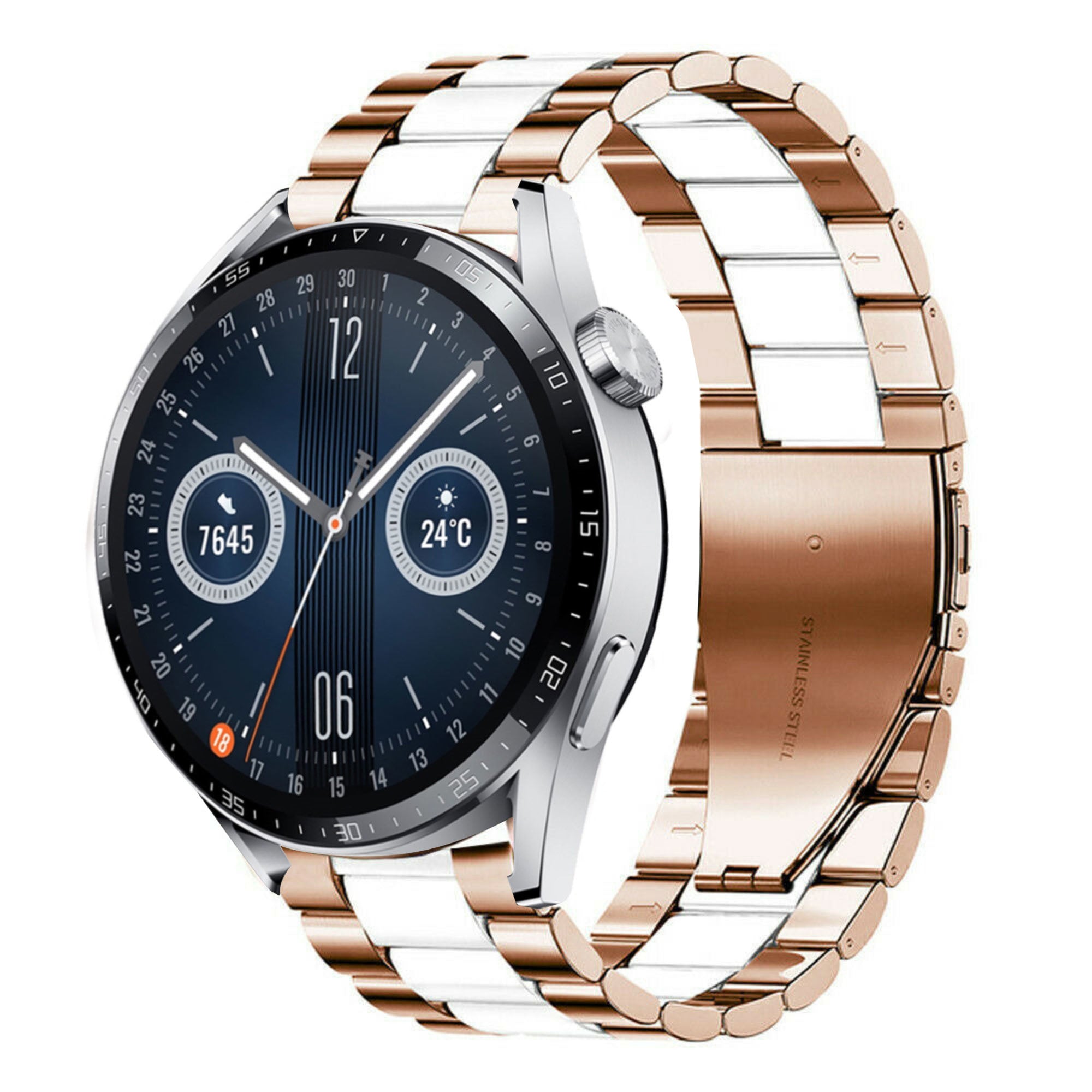 huawei-watch-gt-3-46mm-stalen-band-rose-goud-wit