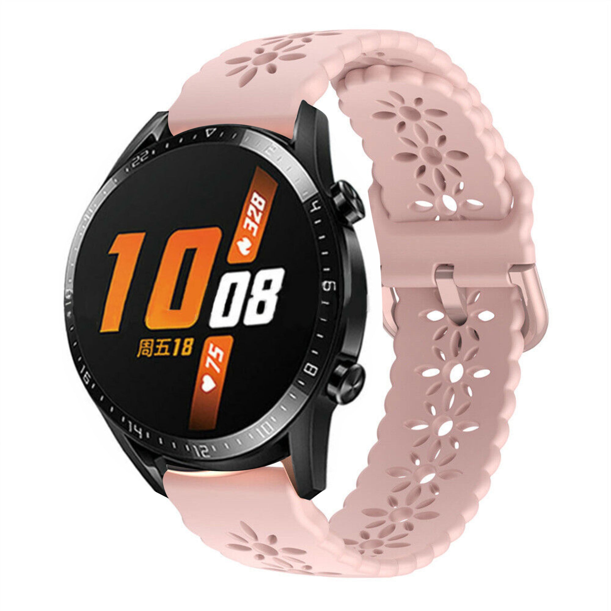 huawei-watch-gt-siliconen-bandje-patroon-roze