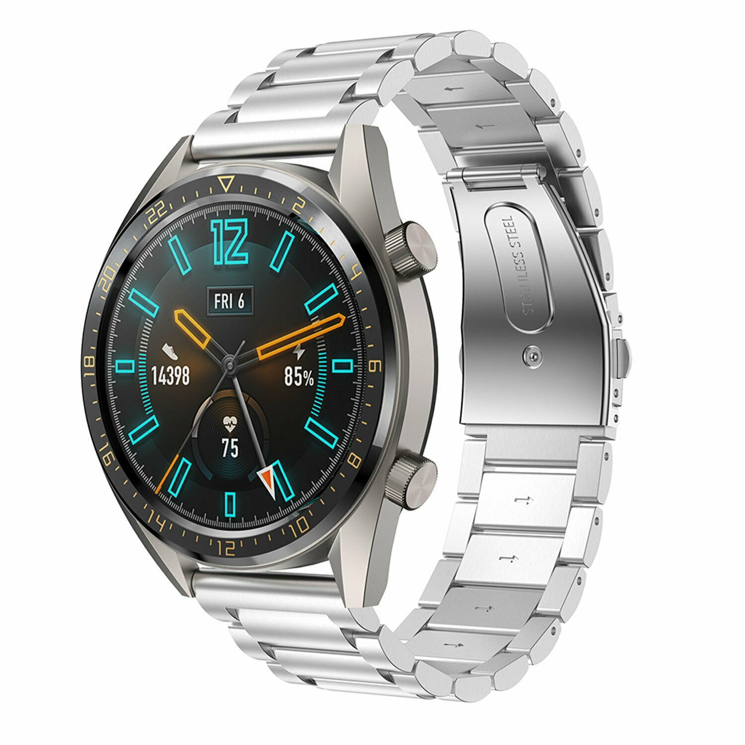 huawei-watch-gt-stalen-bandje-zilver