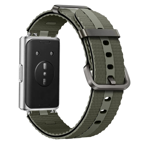 Bracelet active silicone Huawei Band 11 (vert militaire)
