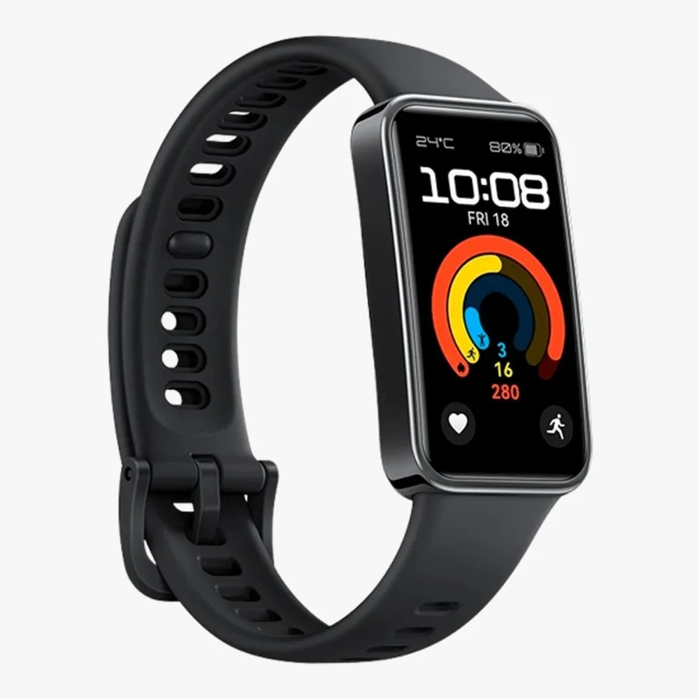 Huawei Band 8 Silikonarmband (Schwarz)