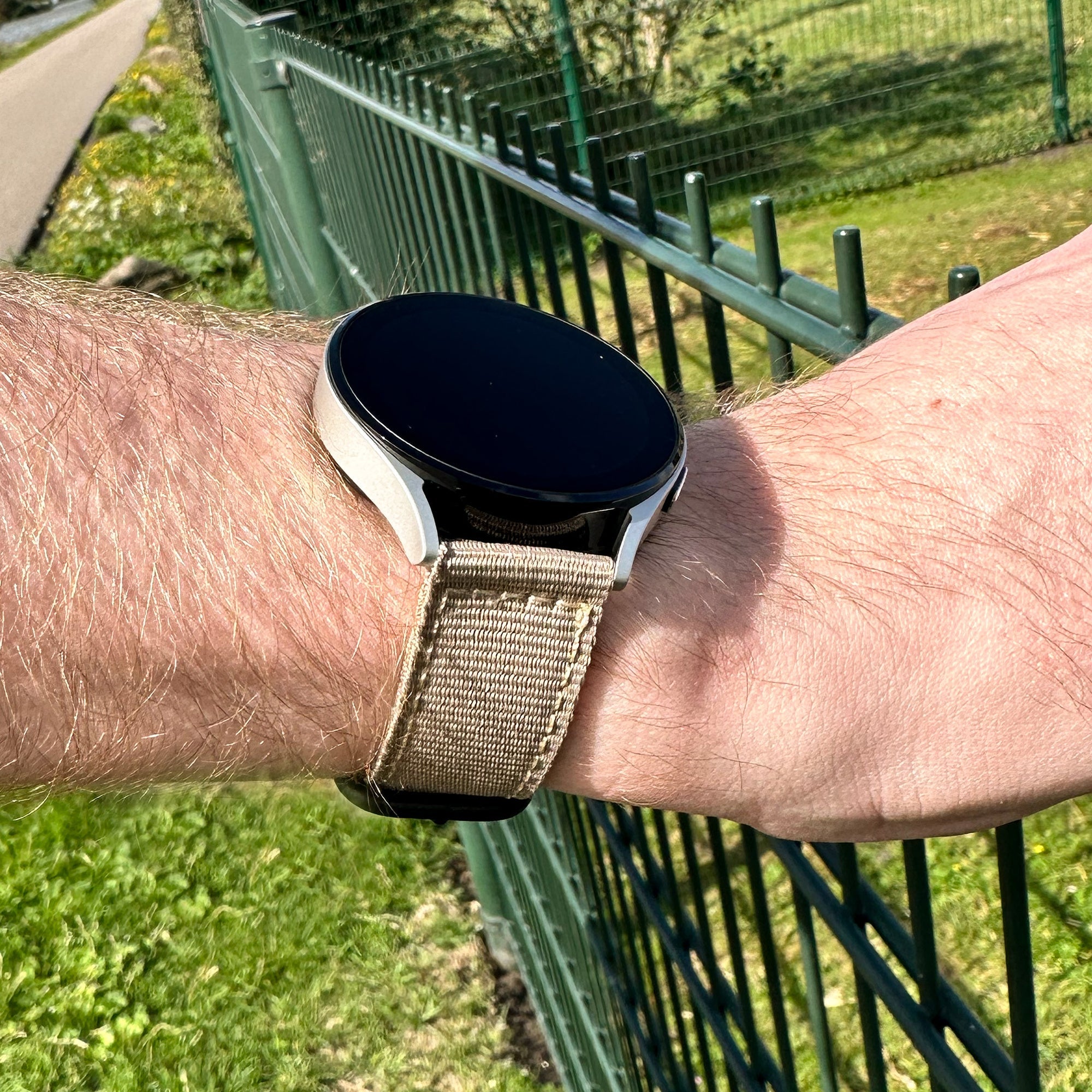 Coros Apex 46mm Nylon Buckle Strap (Khaki)