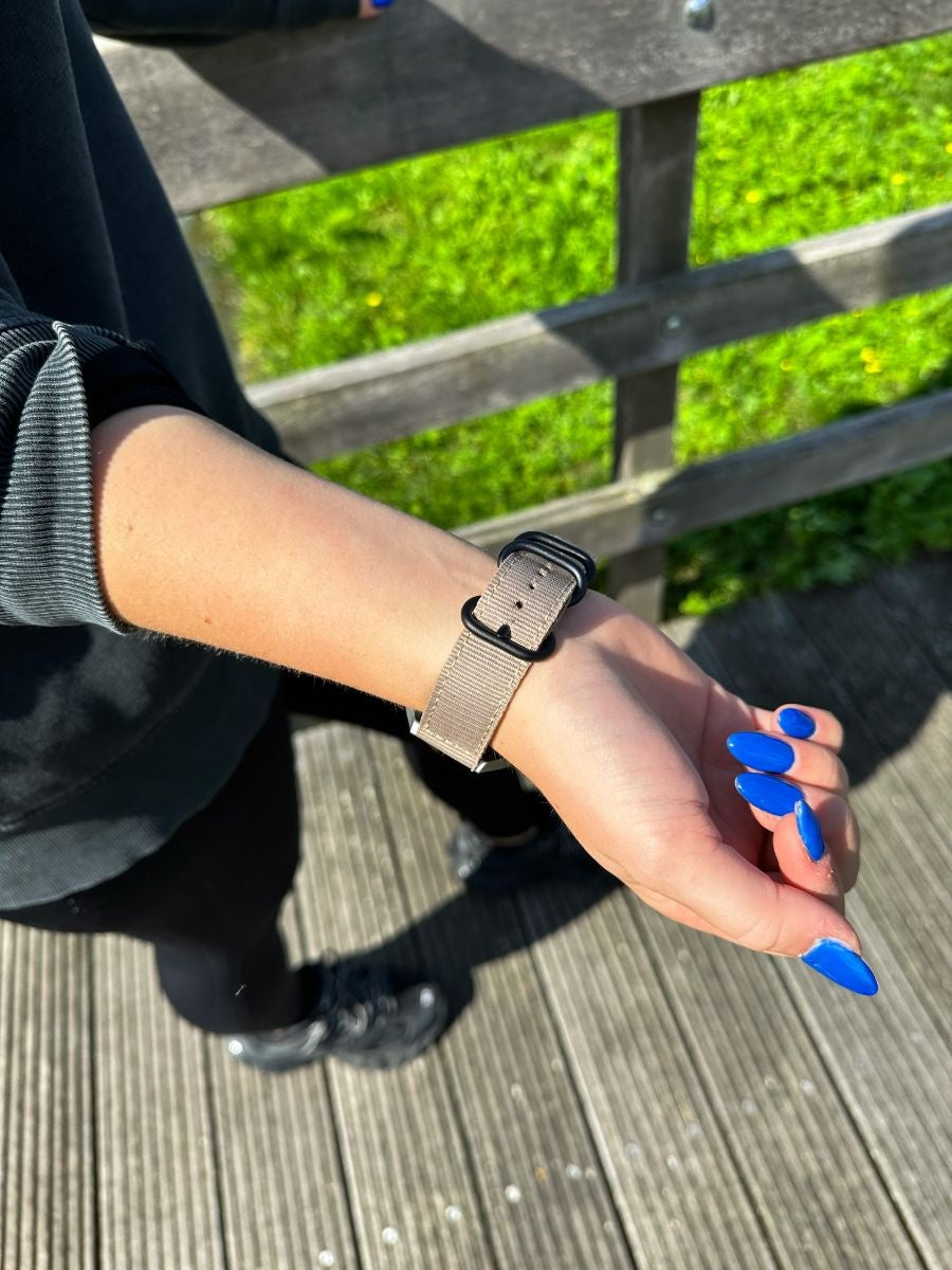 Withings Steel HR Sport Nylon Buckle Strap (Khaki)