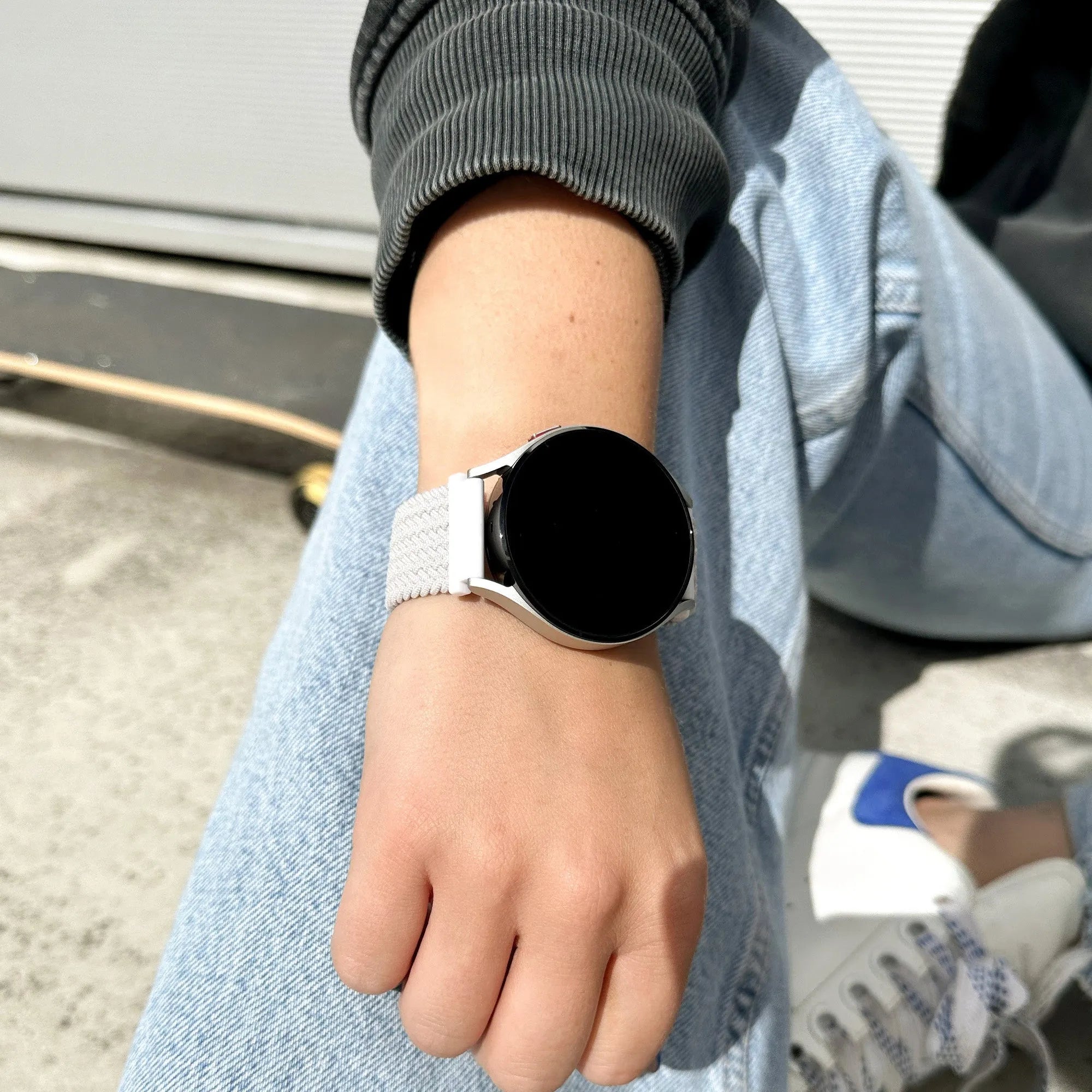 Suunto Vertical verstelbaar geweven bandje (wit)