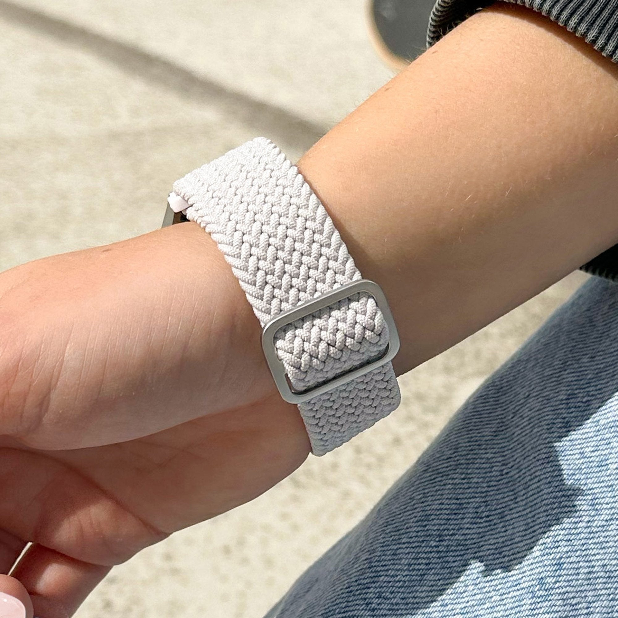 Suunto 9 Peak Pro Adjustable Braided Strap (White)