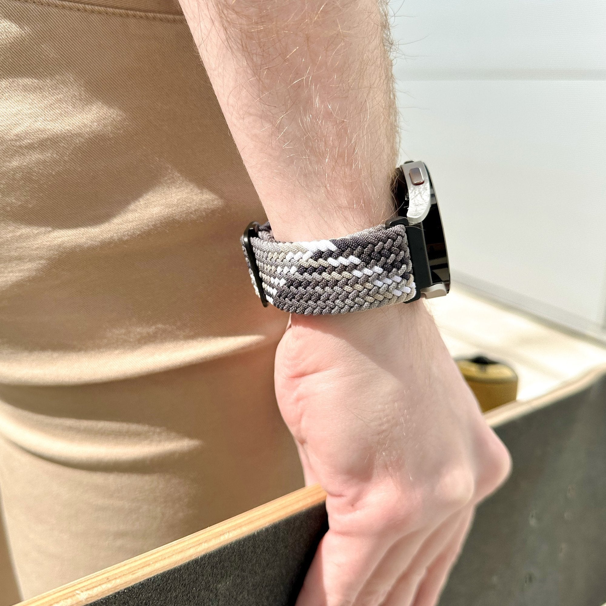 Correa tejida ajustable Redmi Watch 5 Lite (mandala negro)