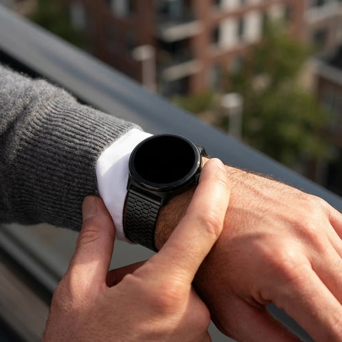 Bracelet acier de luxe Google Pixel Watch 3 45mm (noir)