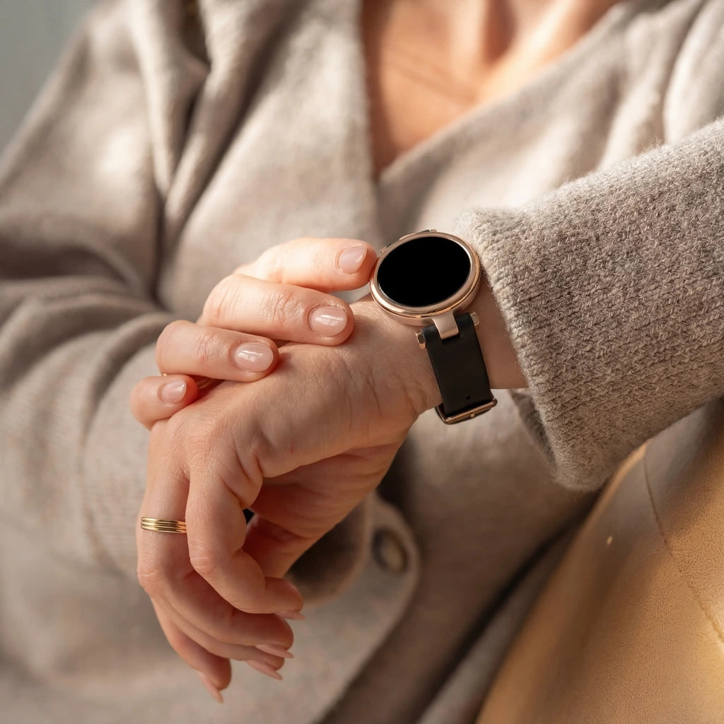 Correa cuero Garmin Lily (negro)