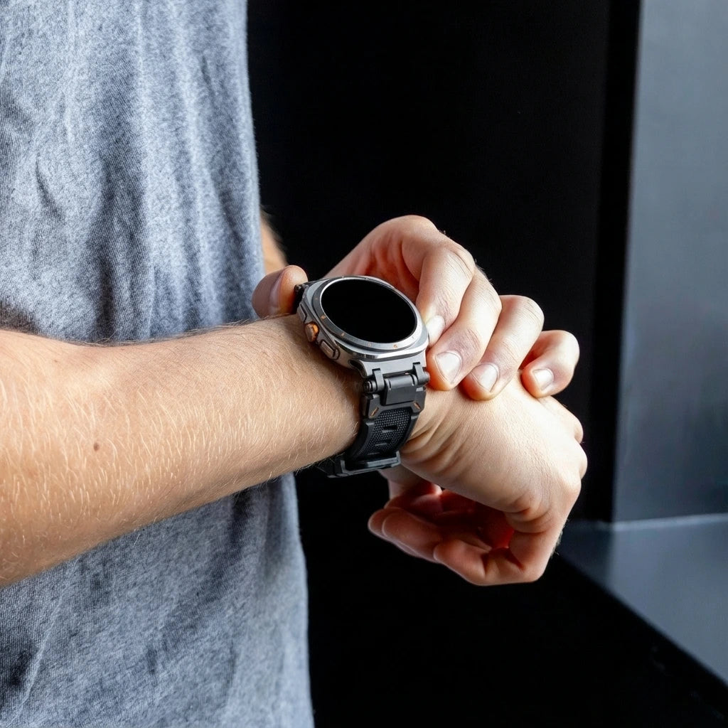 Correa de TPU 'Explorer' Samsung Galaxy Watch Ultra (negro con negro)