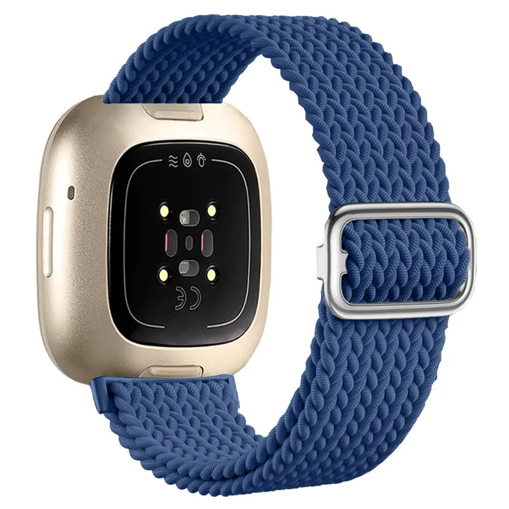 Fitbit Sense verstelbaar geweven bandje (blauw)