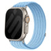 Bracelet nylon ultra fine Apple Watch (bleu clair)