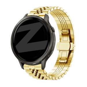 Bandz Bracelet acier 'Jubilee' Garmin Forerunner 265s (or)