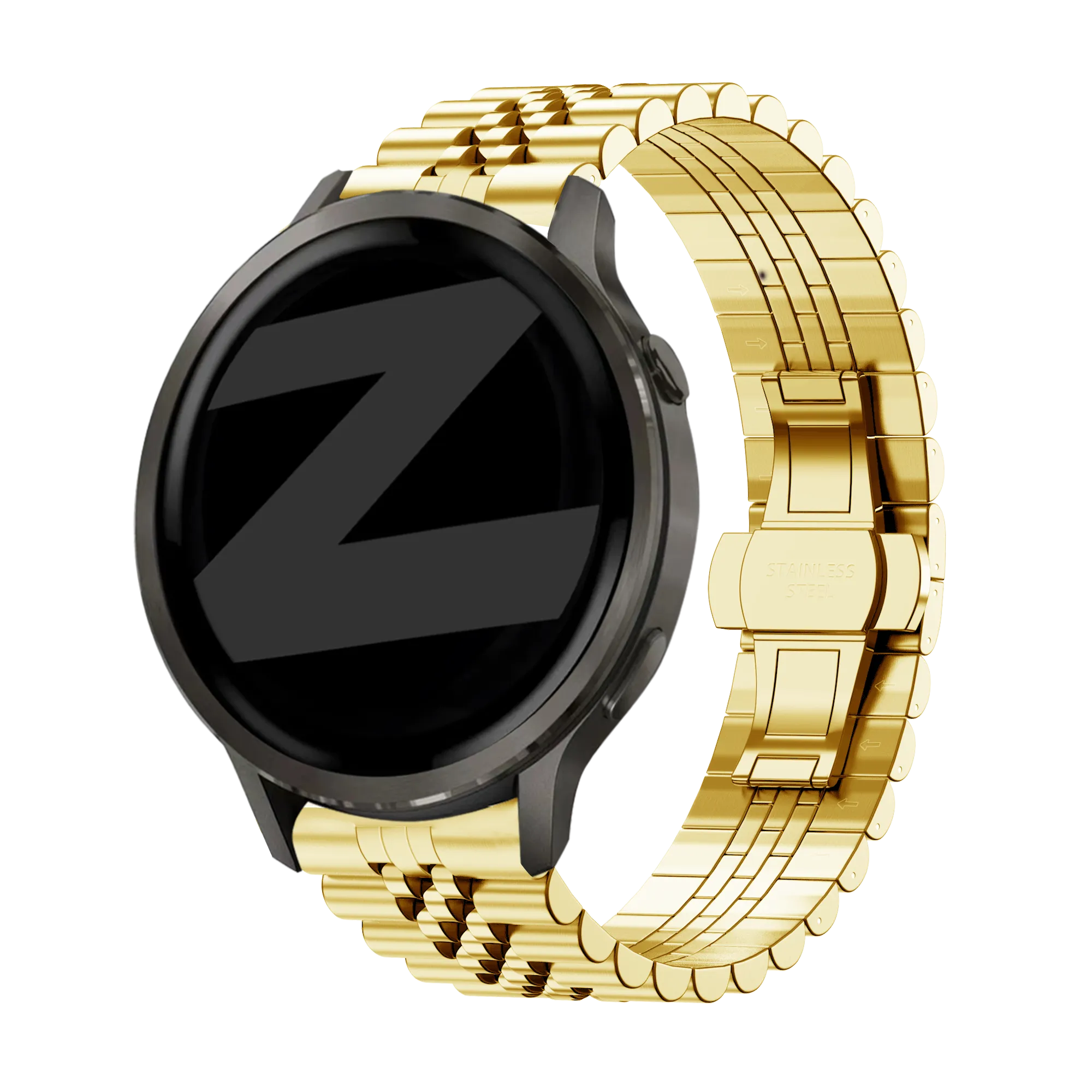 Bandz Garmin Venu 4 - 41mm stalen band 'Jubilee' (goud)