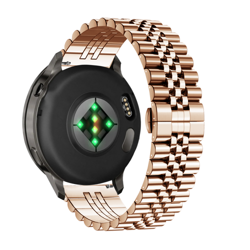 Bandz Bracelet acier 'Jubilee' Garmin Forerunner 255s (rose or)