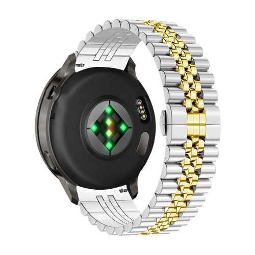 Bandz Bracelet acier 'Jubilee' Garmin Venu 3s (argent/or)