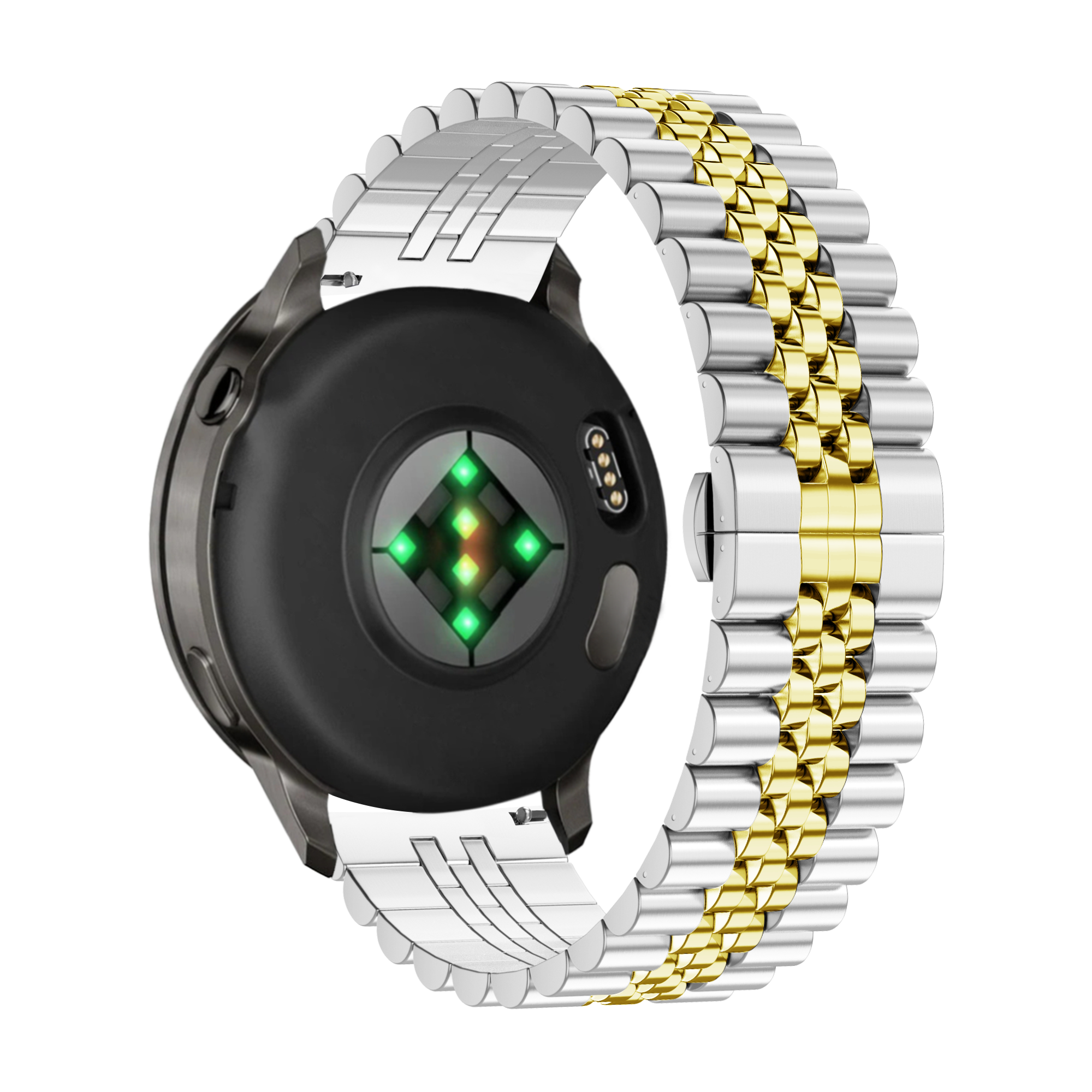 Bandz Garmin Venu 2s Steel Strap 'Jubilee' (Silver/Gold)