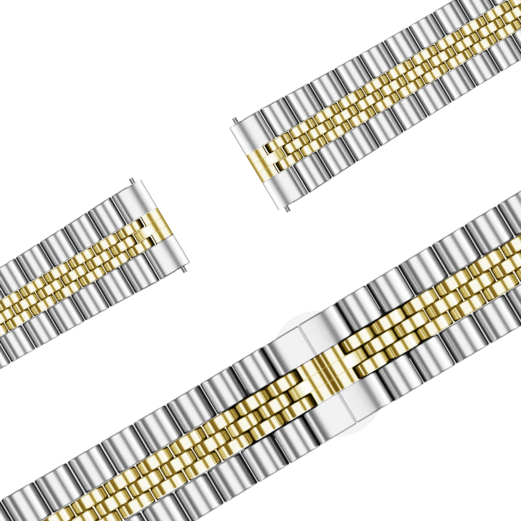 Bandz Garmin Venu 2s Steel Strap 'Jubilee' (Silver/Gold)