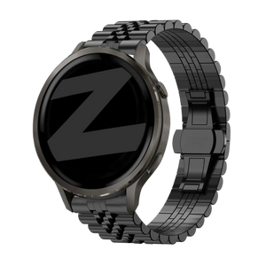 Bandz Bracelet acier 'Jubilee' Garmin Forerunner 265s (noir)