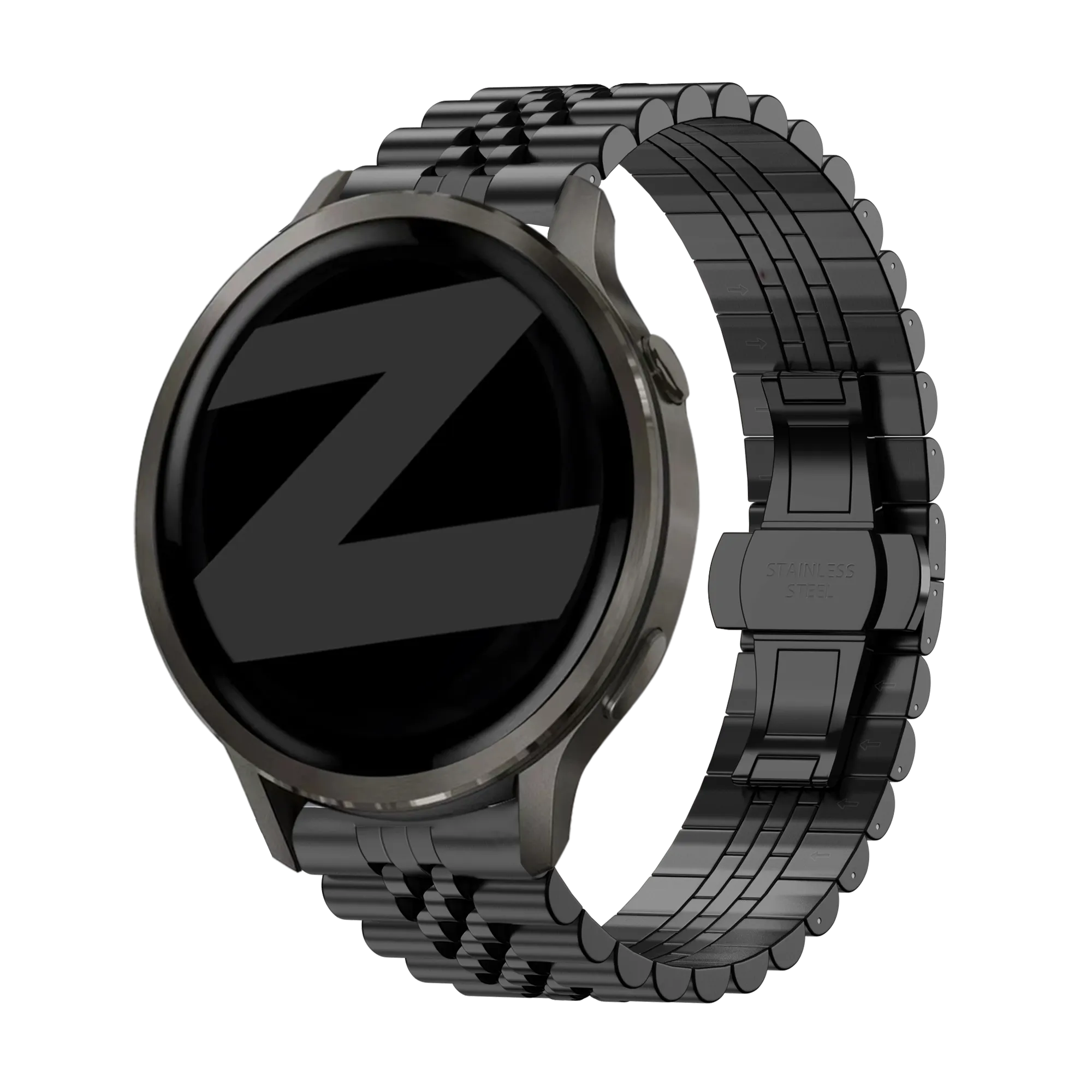 Bandz Garmin Venu 2s Steel Strap 'Jubilee' (Black)