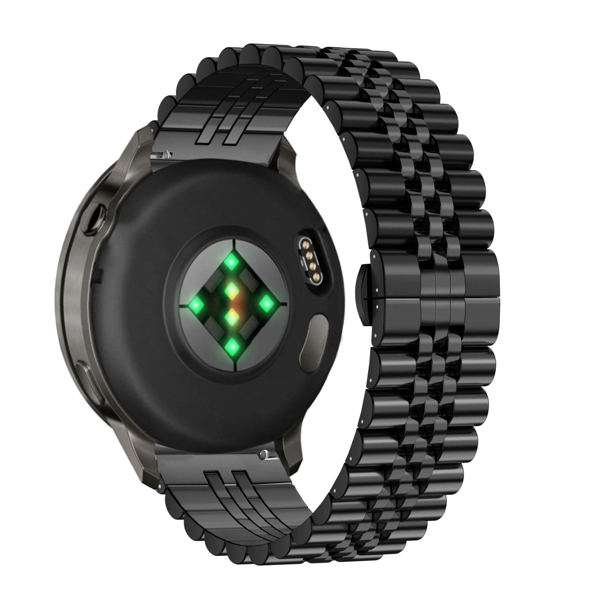 Bandz Garmin Venu 2s Steel Strap 'Jubilee' (Black)